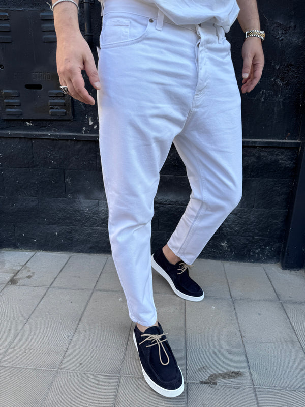 Jeans Carrot Bianco